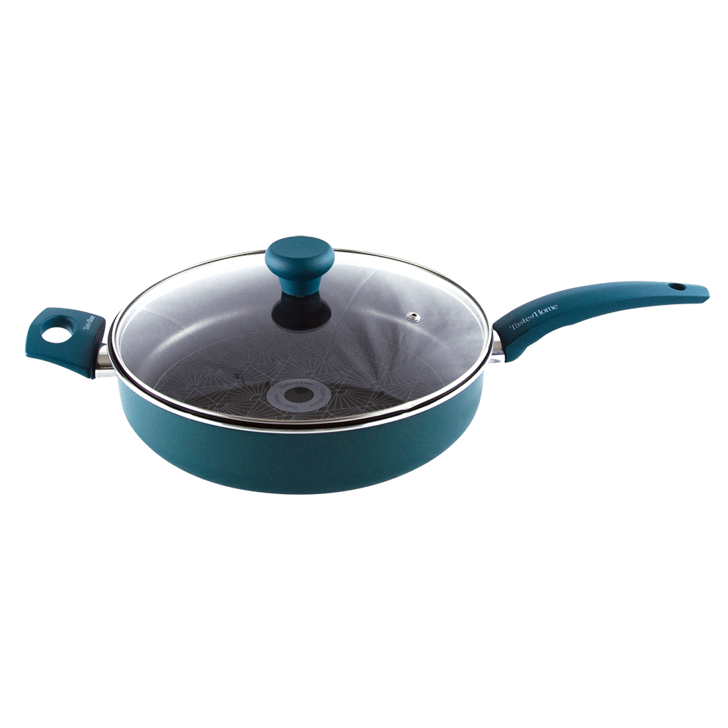 Range Kleen Taste of Home Aluminum Sauté Pan with Lid - 4 Quart