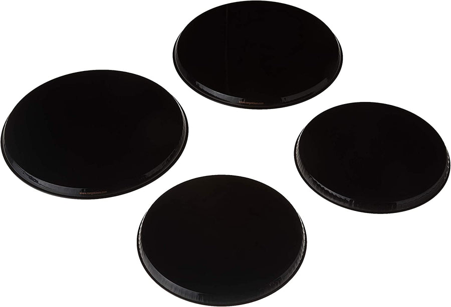 Range Kleen Round Burner Cover - Black - Set of 4