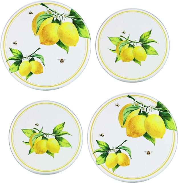 Reston Lloyd Reston Lloyd Fresh Lemons  - Burner Cover - Set of 4