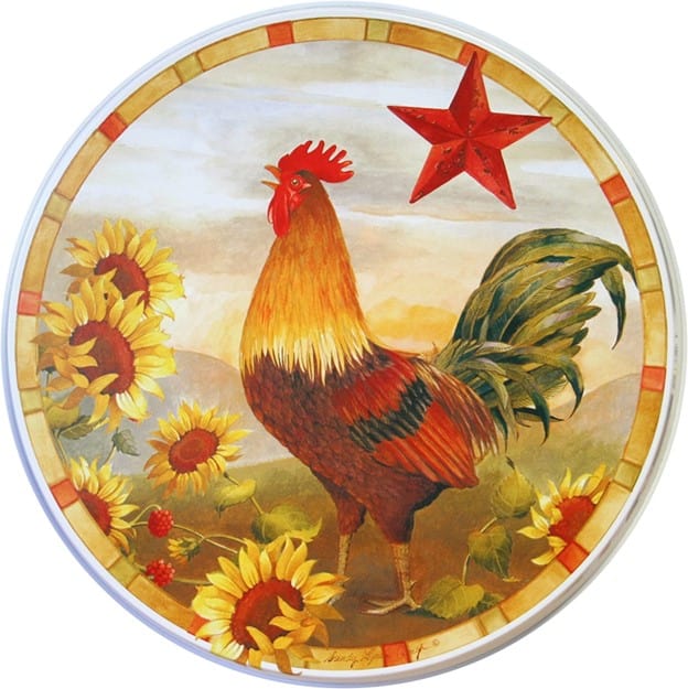 Reston Lloyd Reston Lloyd Morning Rooster  - Burner Cover Set of 4