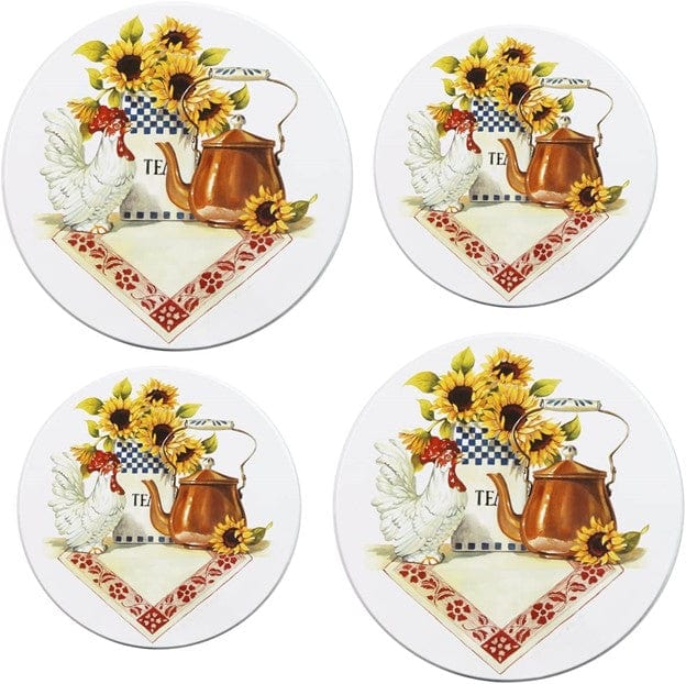 Reston Lloyd Reston Lloyd Rooster & Copper Kettle  - Burner Cover - Set of 4