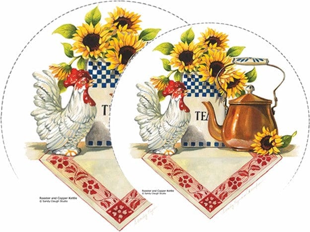 Reston Lloyd Reston Lloyd Rooster & Copper Kettle  - Burner Cover - Set of 4