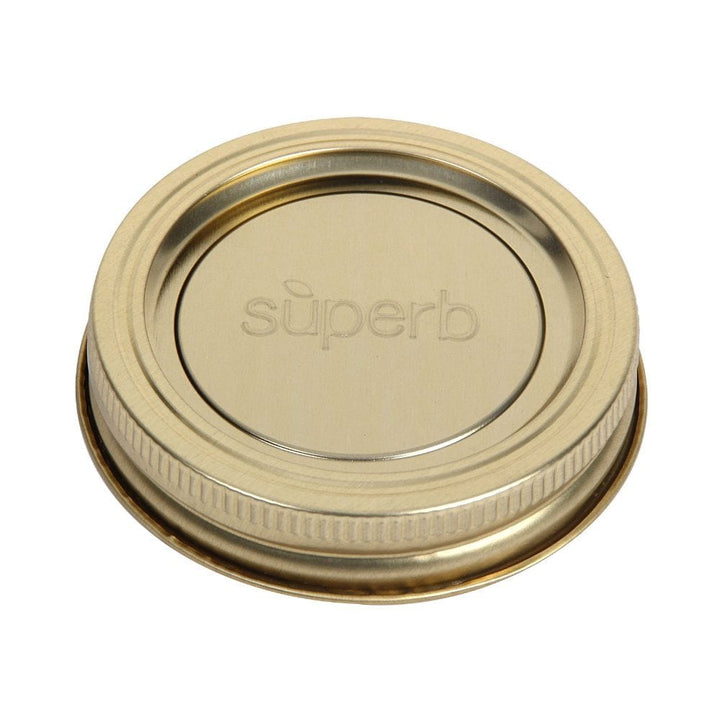 Superb Sealing Solutions Superb - 12 Regular Mason Jar Canning Lids with 12 Canning Bands