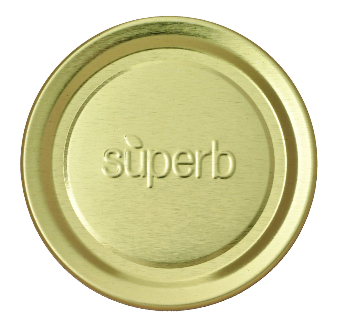 Superb Sealing Solutions Superb Canning Lids - Regular Mouth Mason Jar Lids Case of 2100 Lids