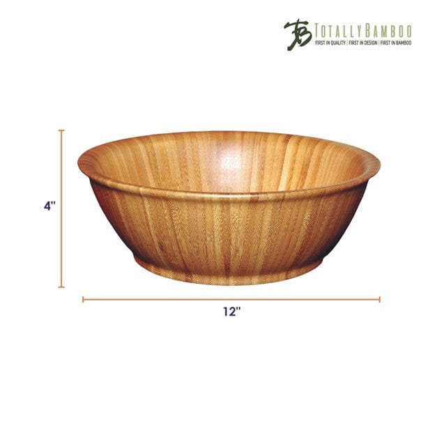 Totally Bamboo Totally Bamboo 12" Flared Salad Bowl