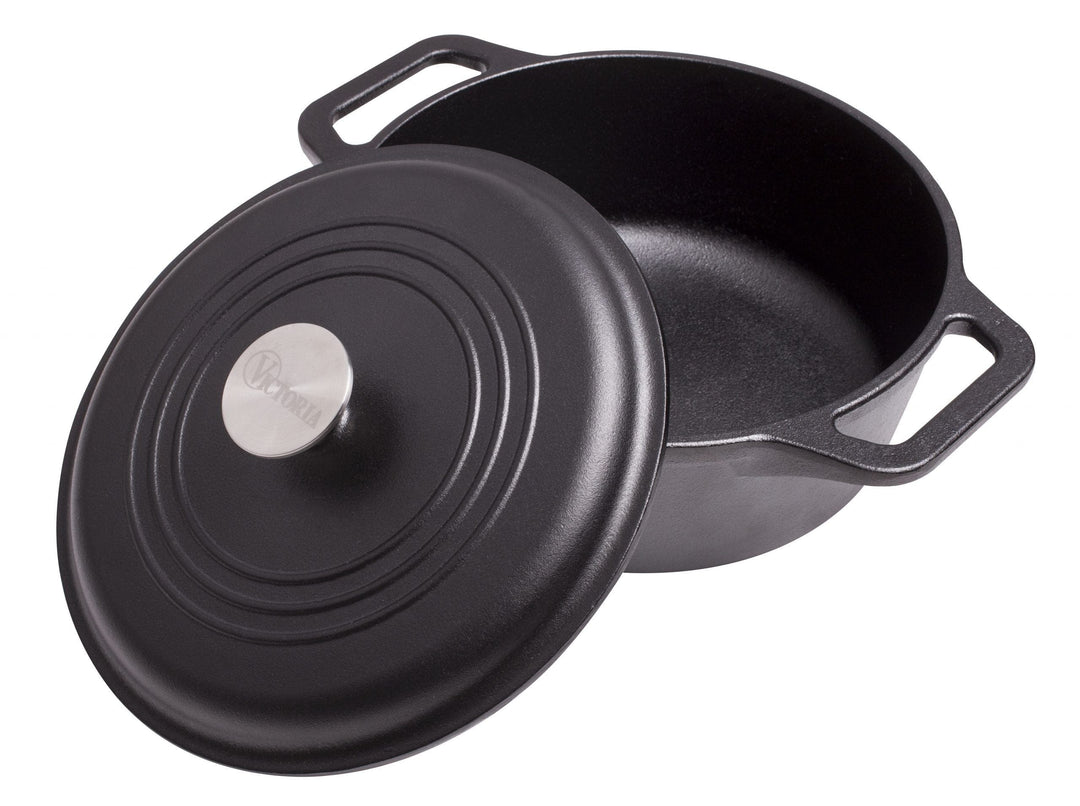 Victoria Cast Iron Victoria Cast Iron Dutch Oven with Lid - 4 Quart