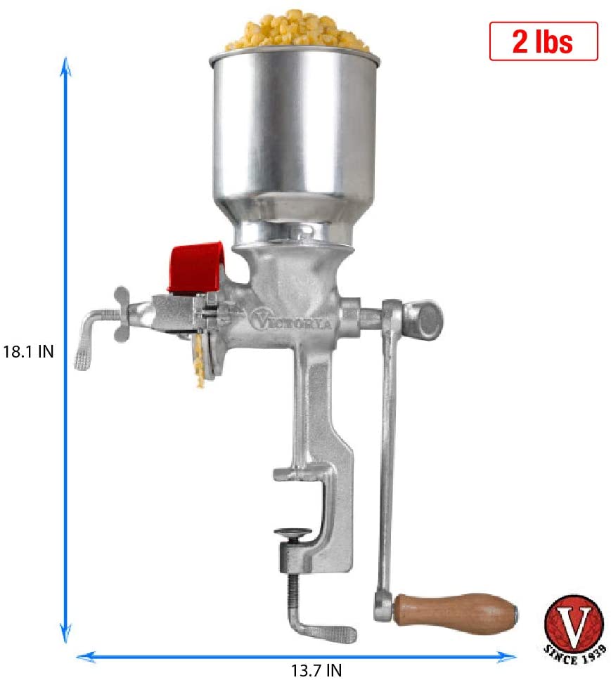 Victoria Cast Iron Victoria Cast Iron Corn Mill / Grain Grinder with Large Hopper