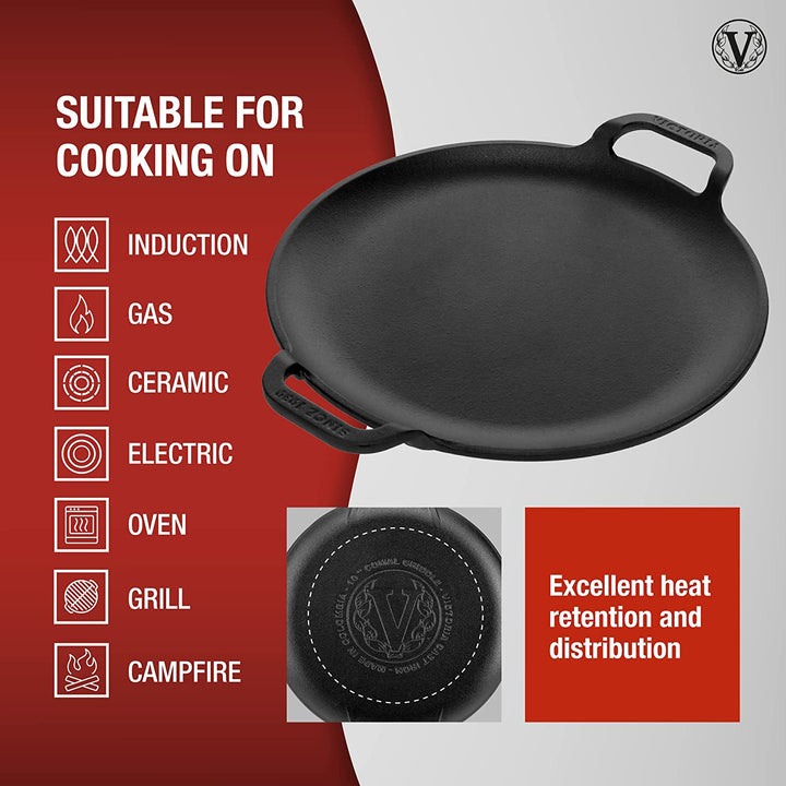 Victoria Cast Iron Victoria Cast Iron Pizza Pan/Comal - 10 inch