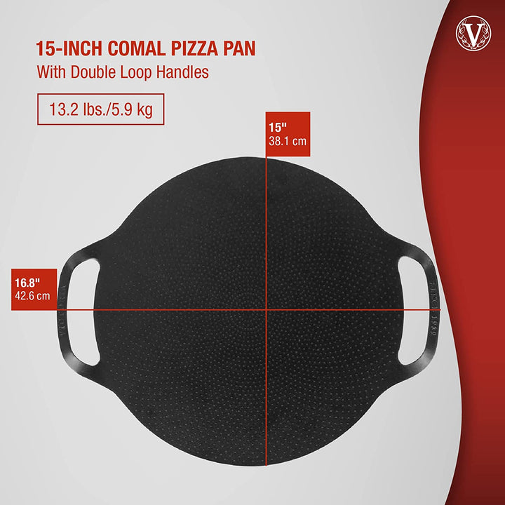 Victoria Cast Iron Victoria Cast Iron Pizza Pan/Comal - 15 inch